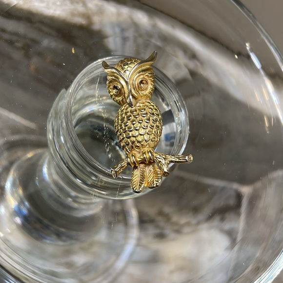 Vintage Owl Brooch Sphinx Jewelry - Picture 4 of 10